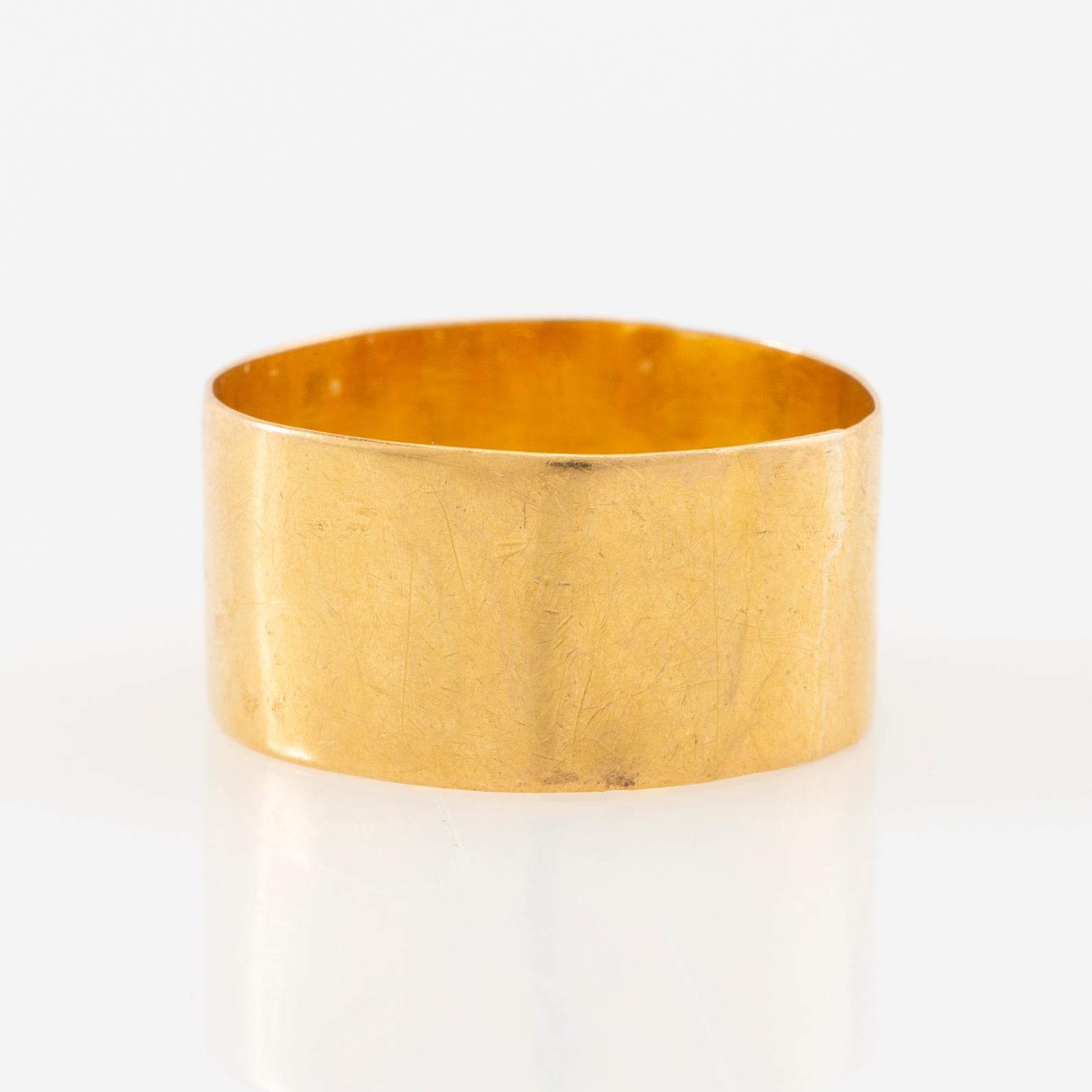 Ring 20K guld sannolikt Lars Ryberg Göteborg 1788-1812.