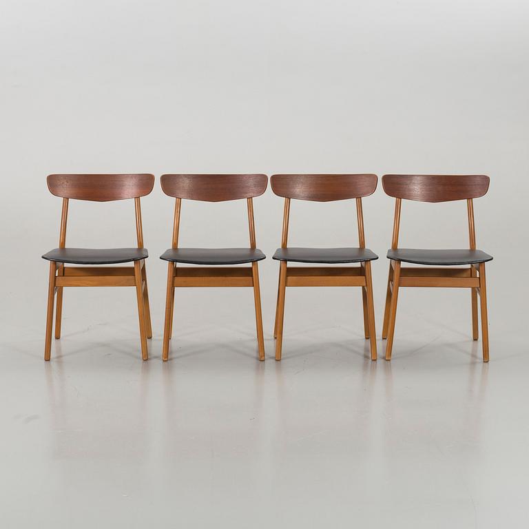 4 pcs of chairs, Denmark, Late 20th century,