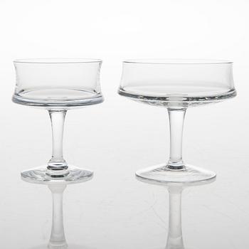 TAPIO WIRKKALA, 14-piece glaswear set, "Romantica", Iittala, the latter half of the 20th century.
