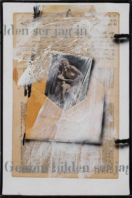 DAN NYGÅRDS, collage/blandteknik, signerad.