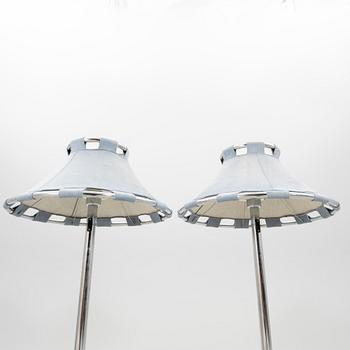 Anna Ehrner Floor Lamps, a Pair, and Ceiling Lamp "Anna" Ateljé Lyktan Århus, Late 20th Century.