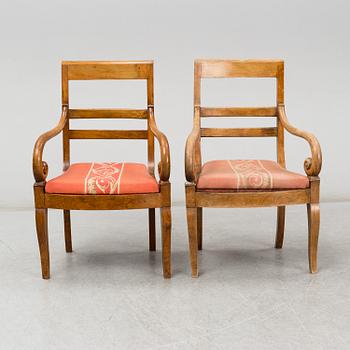 Eight Charles X armchairs, France, first half of the 19th century.