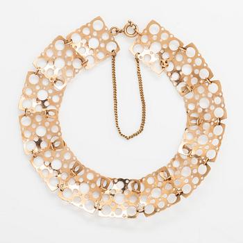 Liisa Vitali, A 14K gold bracelet "Pitsi". Westerback, Helsinki 1972.