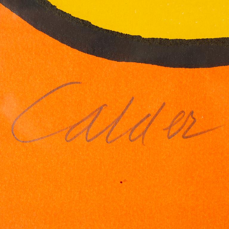 ALEXANDER CALDER, färglitografi, signerad och numrerad E.A.