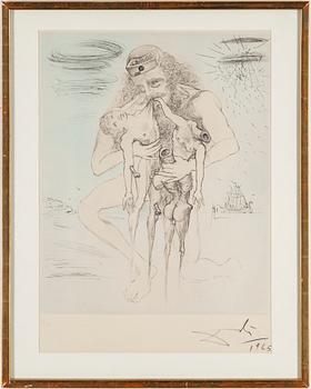 SALVADOR DALI, etching, signed and numbered 115/150.