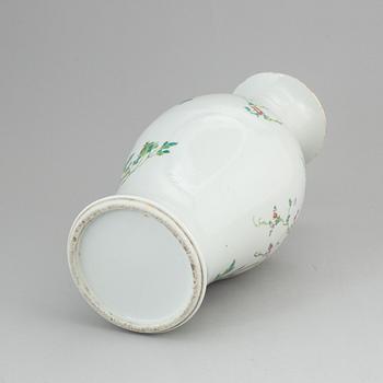 A Chinese famille rose vase, 20th century.