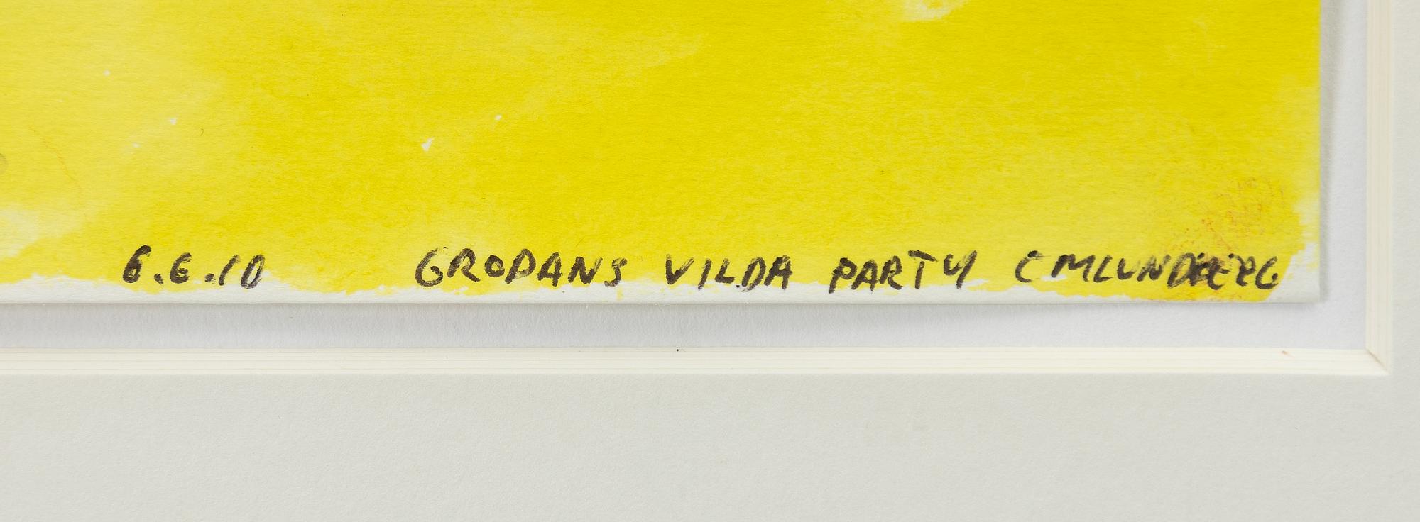 Carl Michael Lundberg, "Grodans vilda party".