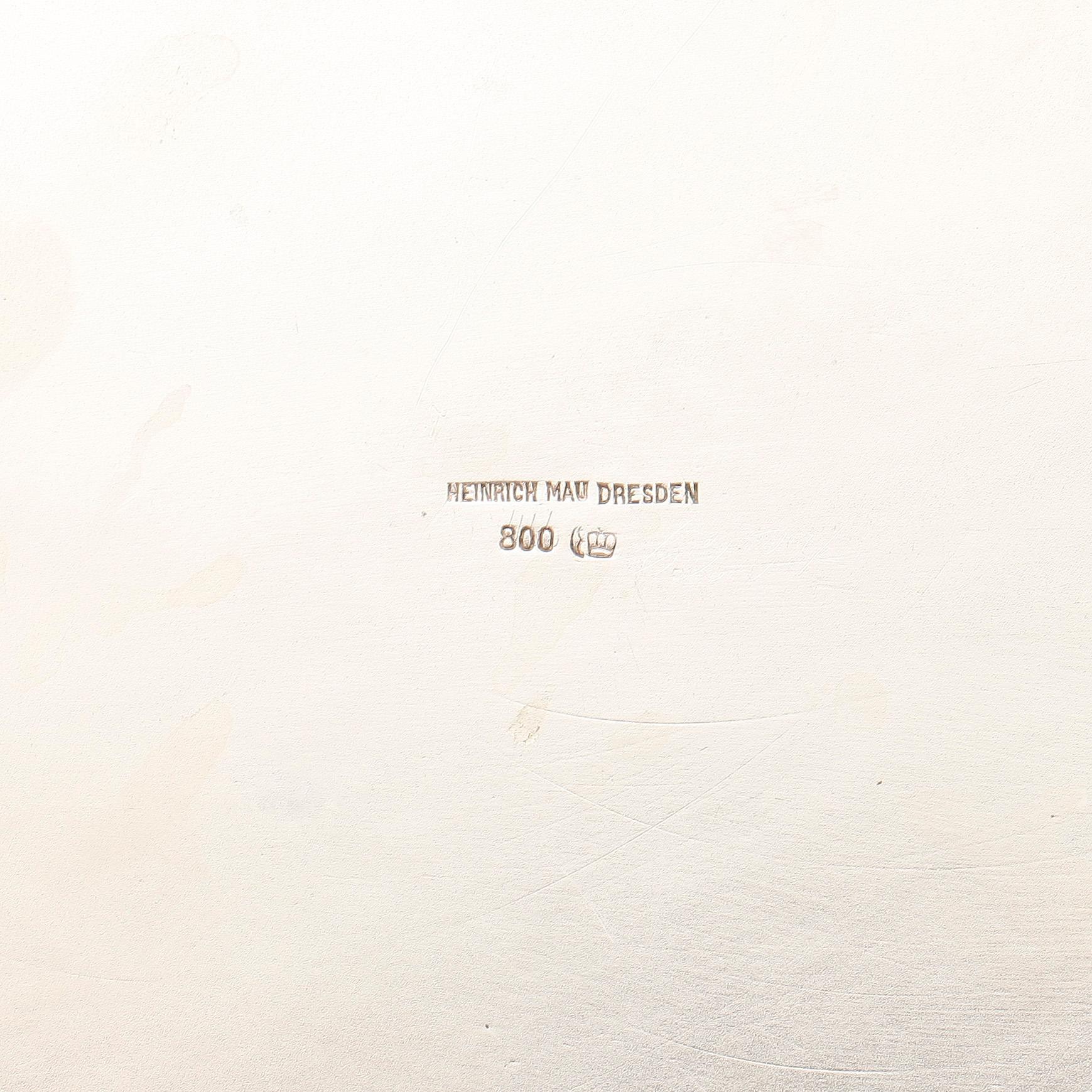 SKÅL, silver, Heinrich Mau, Dresden, Tyskland, tidigt 1900-tal. Vikt ca 390 gram.