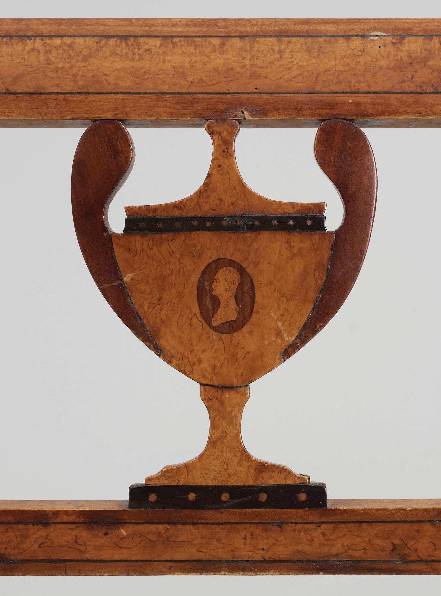 STOLAR, 7 stycken, empire, 1800-talets första hälft.