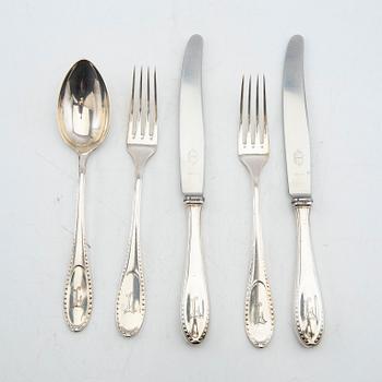 Bestick 27 dlr silver Tyskland.