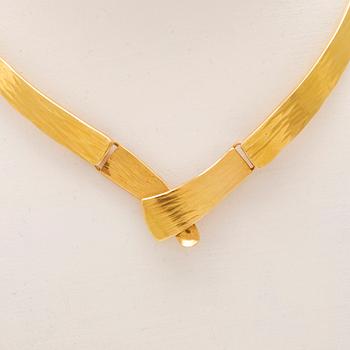 Elon Arenhill, halsband 18K guld och odlad pärla 1992.