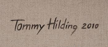 TOMMY HILDING, oil on canvas, signed and dated 2010 on verso.