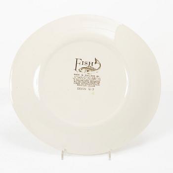 A 20-piece 'Fish' creamware serivice, Johnson Bros, England.
