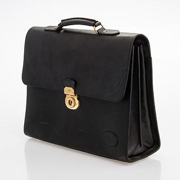 Mulberry, a leather briefcase.