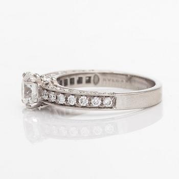 Bulgari, a platinum ring, 'Dedicata a Venezia', with brilliant-cut diamonds. With certificate and GIA dossier.