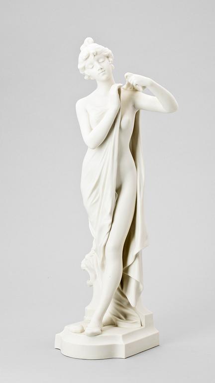 SKULPTUR, parian, Gustafsberg 1904.