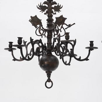 A Baroque style chandelier, first half of the 20th Century.