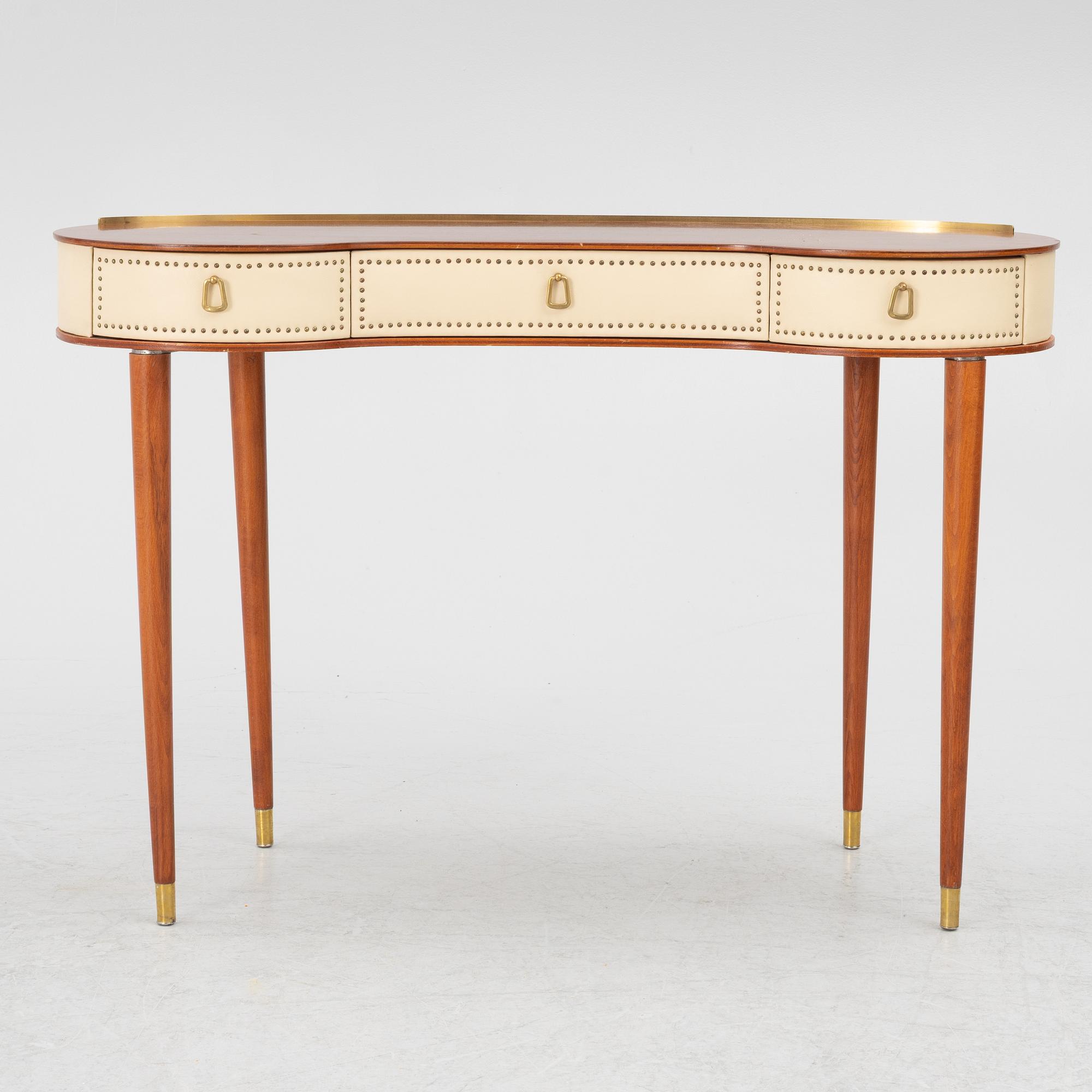 A Swedish Modern vanity table, Halvdan Petterssons Möbelfabrik, Sweden, mid 20th century.