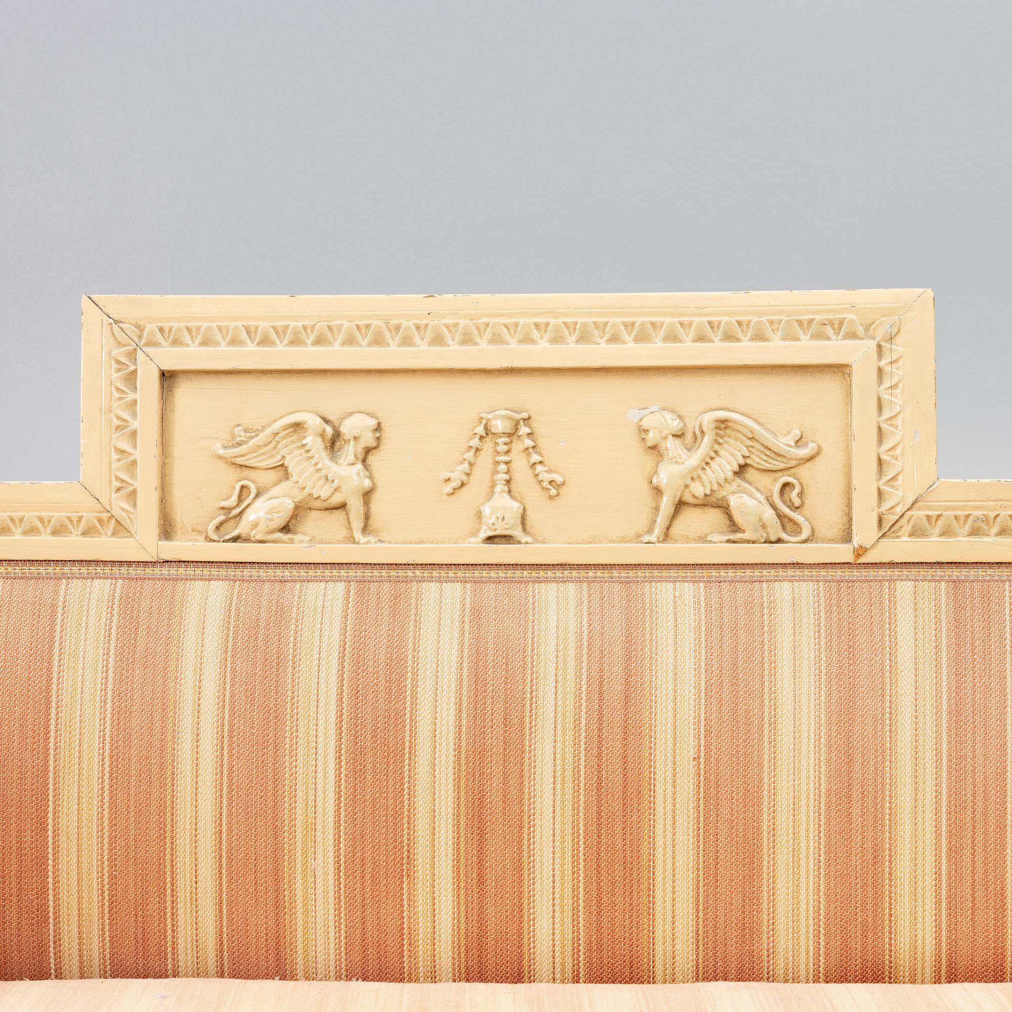 Sofa, late Gustavian, early 19th century.
