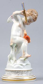 FIGURINER, 2 st, porslin, Meissen, 1800/1900-tal.