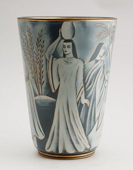 VAS, stengods, Gunnar Nylund, Alp, Flambe, Rörstrand, 7363.