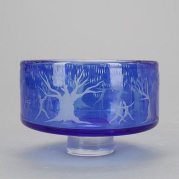 SKÅL, glas, Gunnar Cyrén, Orrefors. 1966.