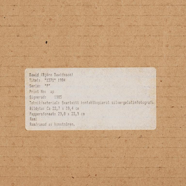 Dawid (Björn Dawidsson), "P 1371", 1984.