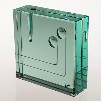A 1970s Italian glass vase by Galotti & Radice.