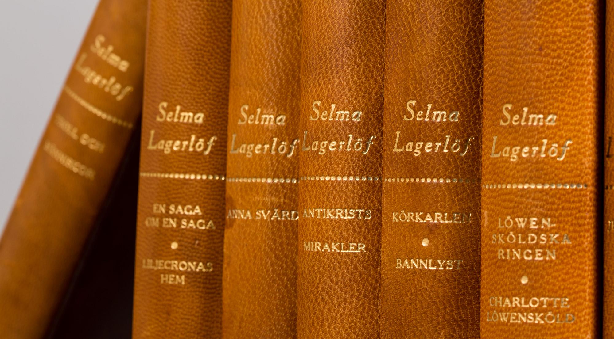 SELMA LAGERLÖFS Samlade Verk, 12 volymer, Bonniers 1950.
