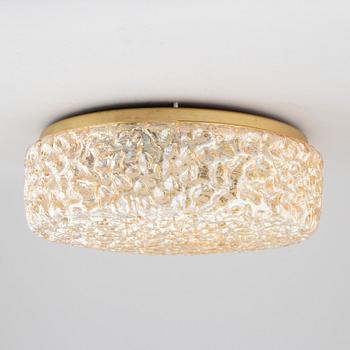 A Glashütte Limburg glas ceiling light, Germany.
