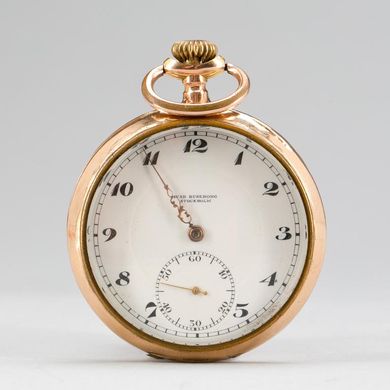 FICKUR, 14K. Ivar Runeborg, Stockholm.