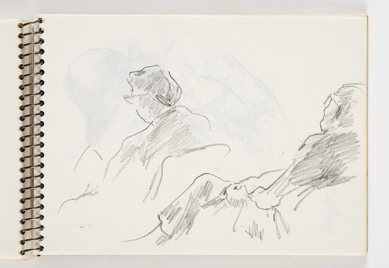 Lotte Laserstein, 4 skissböcker med blyertsteckningar.