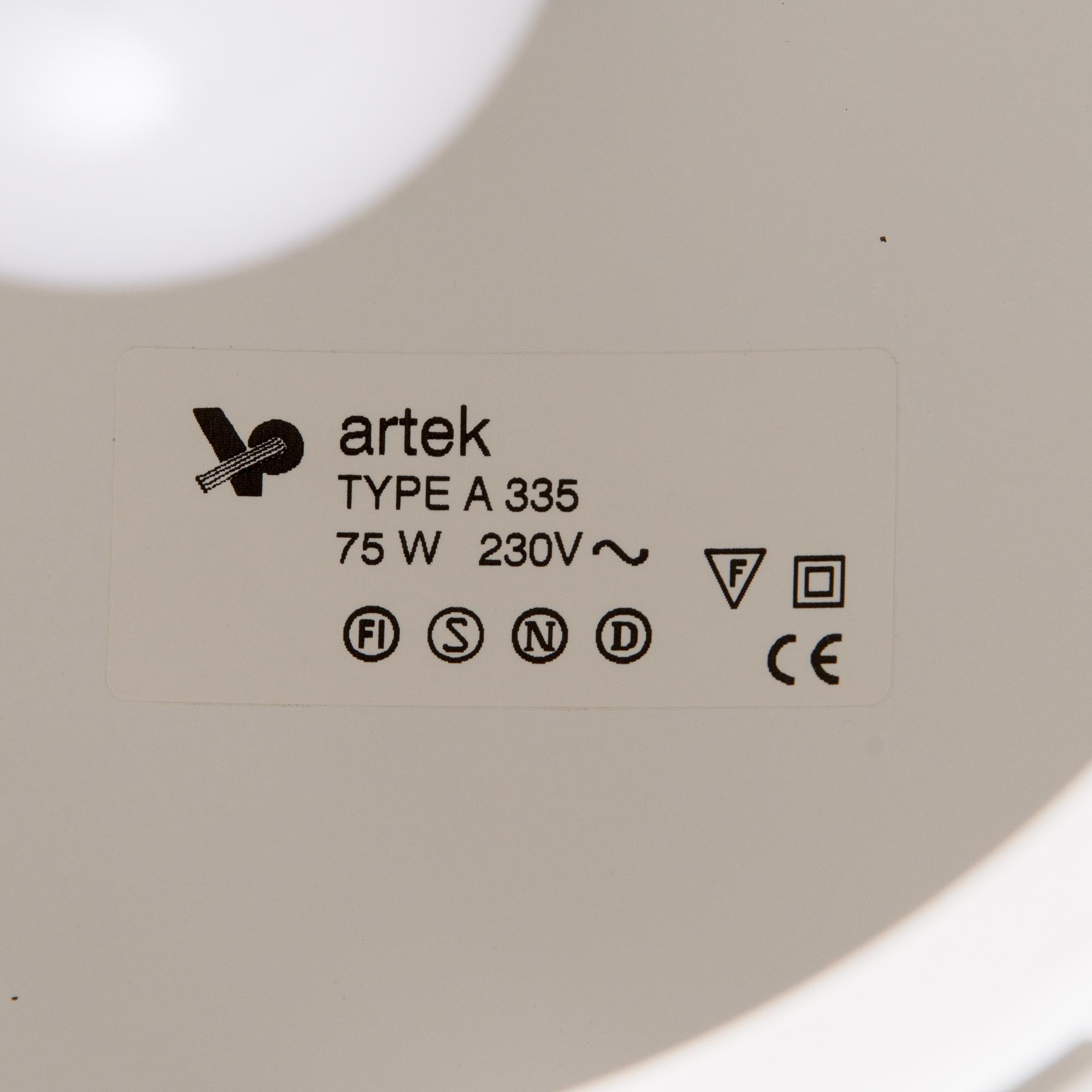 ALVAR AALTO, a late 20th century pendant lamp "A335 B" for Valaisinpaja.