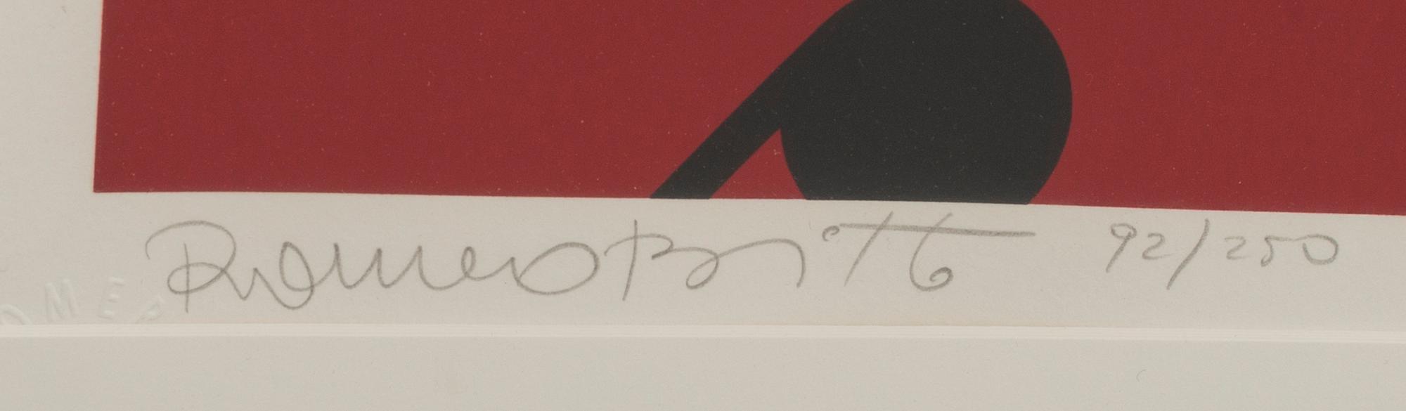 ROMERO BRITTO,  färglitografi signerad och numrerad  92/250.