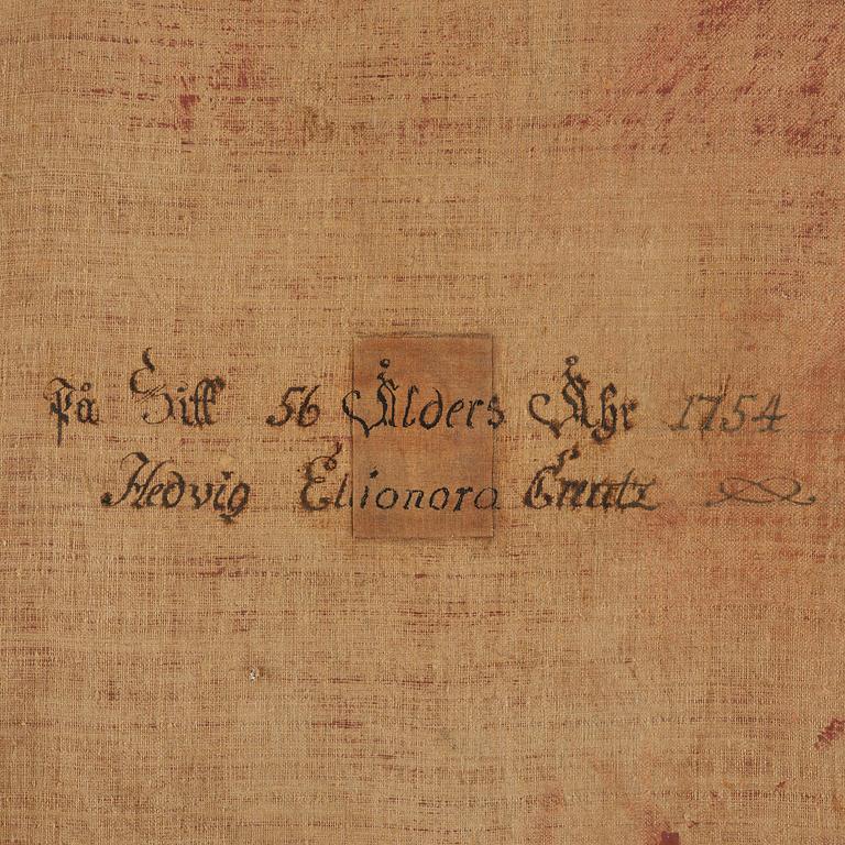 Johan Stålbom, attributed to, "Hedvig Eleonora Creutz" (née Natt och Dag) (1698-1777).