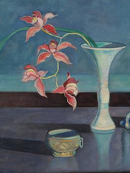 Einar Jolin, Still life with lilies.