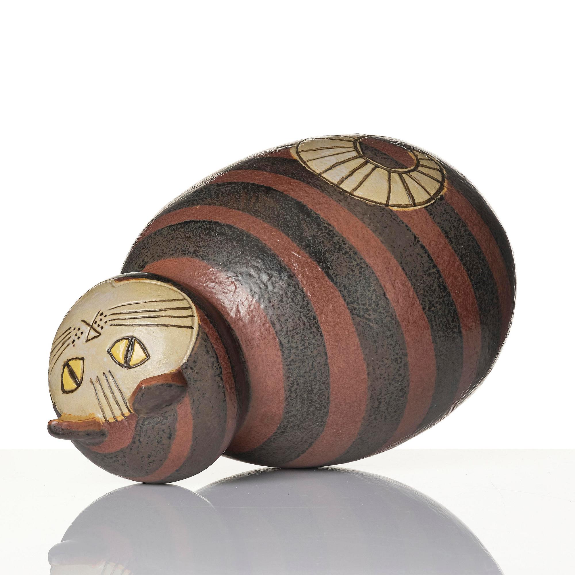 Lisa Larson, "Maxikatt", a stoneware sculpture of a cat, Gustavsberg, from the series "Stora Zoo".