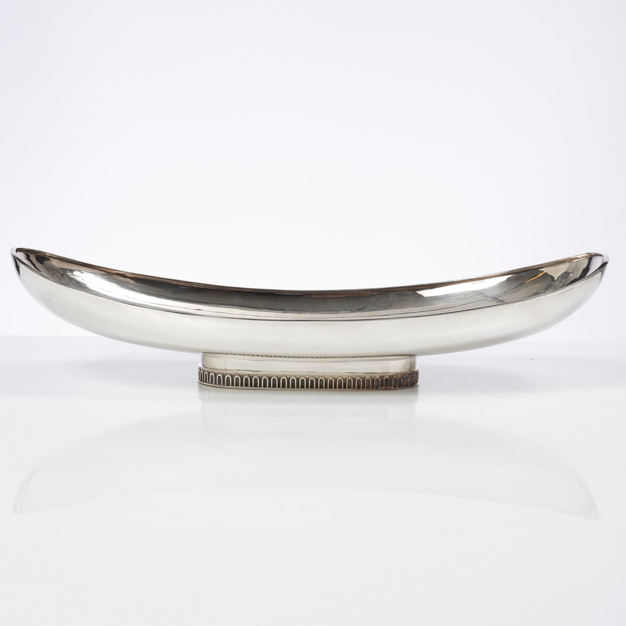 A sterling silver bowl, Swedish import mark, 20th century.