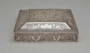 SKRIN, silver, orientaliskt, 1900-tal. Vikt 777 g.