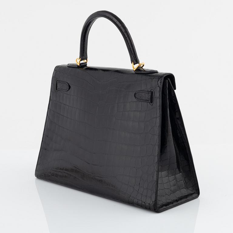 Hermès, bag, "Kelly II Retourne 32", 1950s/60s.