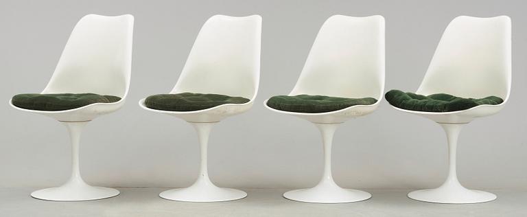 A set of four Eero Saarinen 'Tulip' chairs, Knoll International, USA.