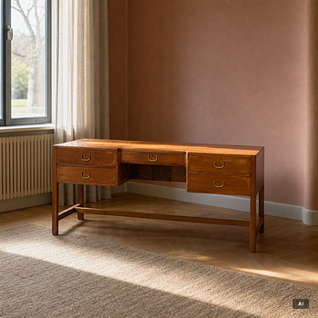 Josef Frank, a model '500/A' desk, Firma Svenskt Tenn, Sweden, before 1985.