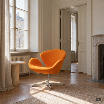 Arne Jacobsen, Fåtölj, "Svanen", Fritz Hansen, Danmark, 2000-tal.