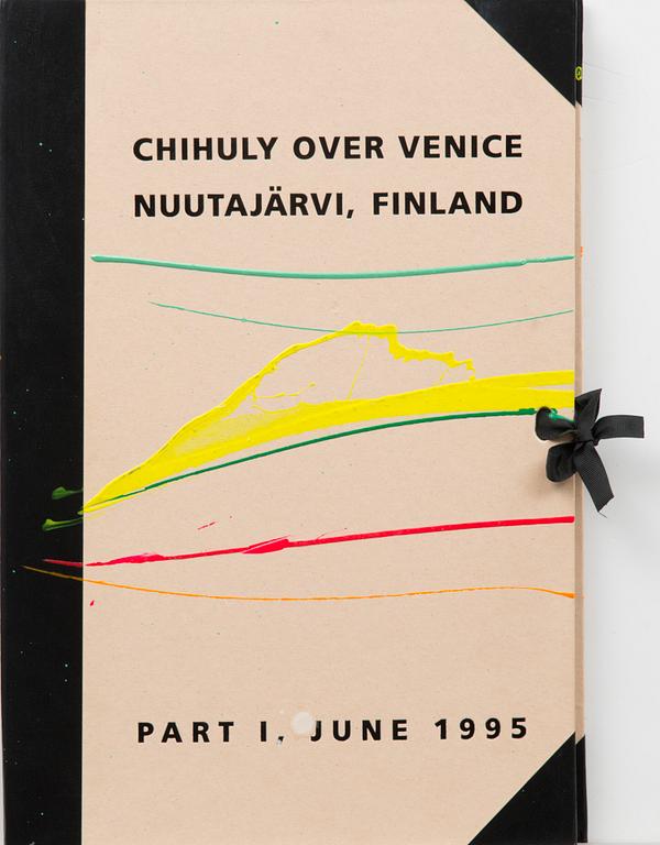 A glass sculpture and portfolio Nuutajärvi Finland 1995.