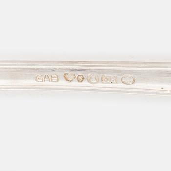 A 50-piece Swedish silver cutlery, model 'Svensk', mark of GAB, Stockholm, including 1950.