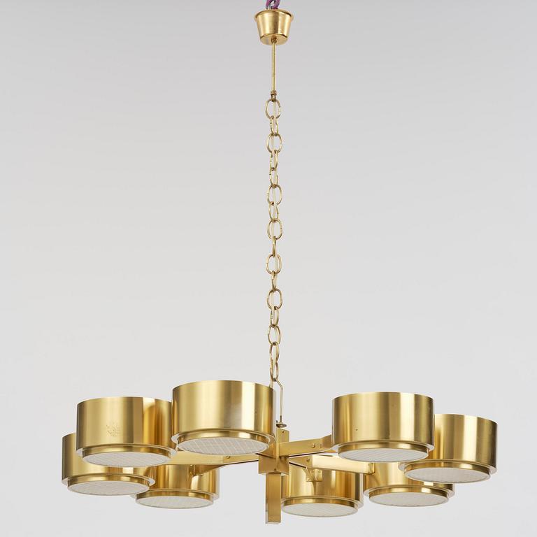 Hans-Agne Jakobsson, taklampa, modell "T 493/8", Hans-Agne Jakobsson AB, Markaryd, 1970-tal.