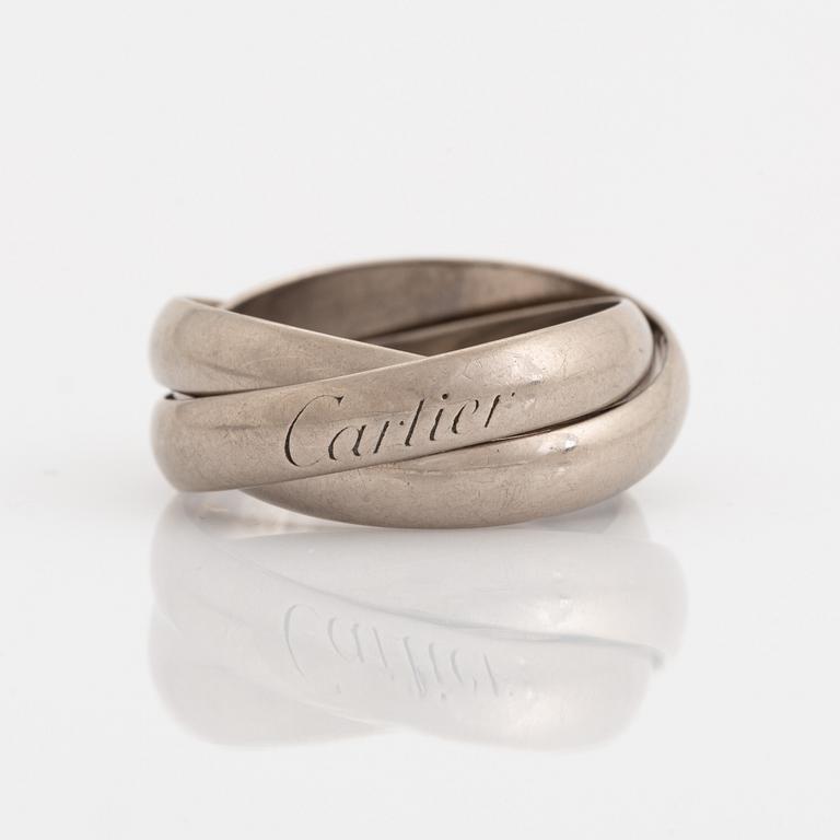 Cartier, 18K white gold "Trinity"  ring.