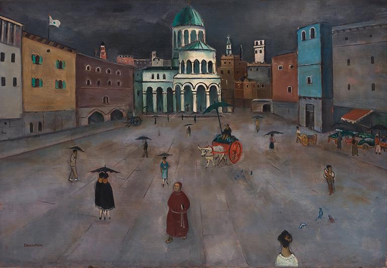 Eric Hallström, "Torget i Pistoja".