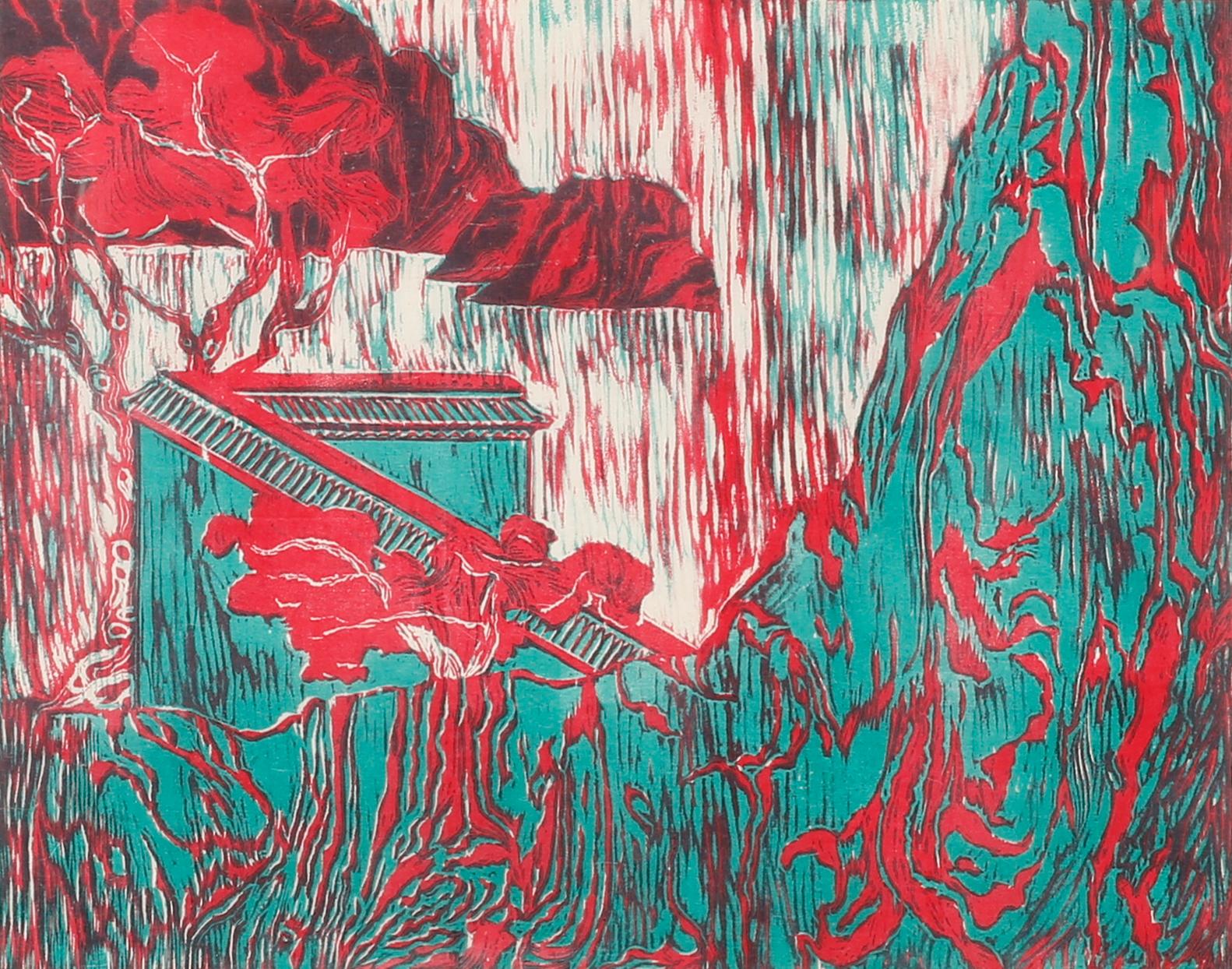 KARIN MAMMA ANDERSSON, a wood cut in color, signed and numbered 82/250.