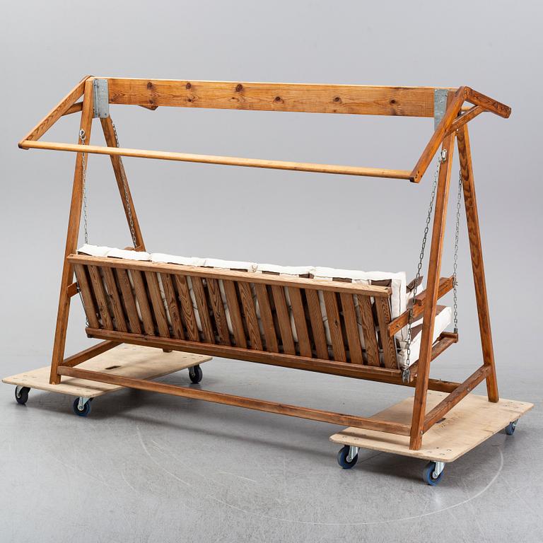 A 20th century garden hammock, design Elsa Stackelberg, Edsbruk, Sweden.